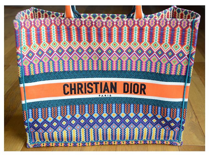 Book Tote Borsa tote messicana ricamata Christian Dior - vista 7