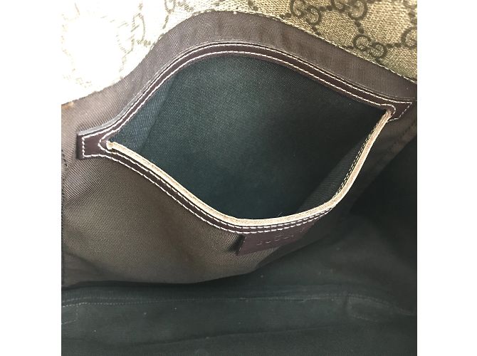 Gucci Supreme GG Guccissima Flap Canvas e pelle - vista 10