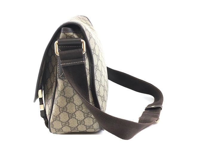 Gucci Supreme GG Guccissima Flap Canvas e pelle - vista 3