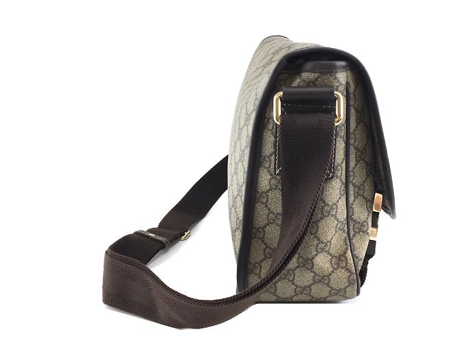Gucci Supreme GG Guccissima Flap Canvas e pelle - vista 4