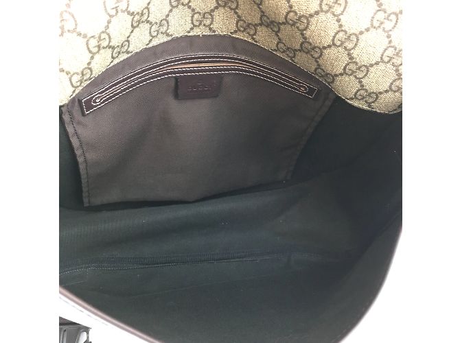 Gucci Supreme GG Guccissima Flap Canvas e pelle - vista 9