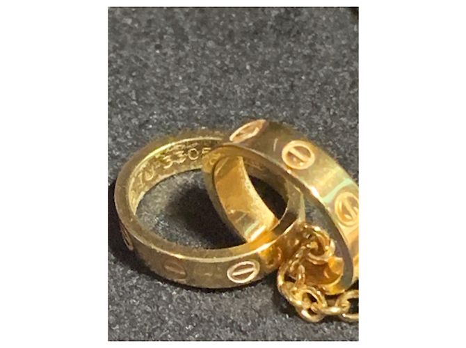 Collana Cartier Interlocking LOVE in oro giallo 18K Gold hardware - vista 2