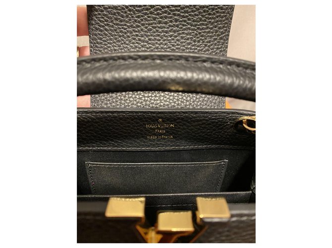 Louis Vuitton Capucines mini Schwarz - Ansicht 4