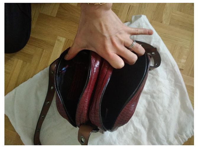 Dorothée Schumacher CLASSICI REINVENTATI borsa con occhiello Bordò - vista 4
