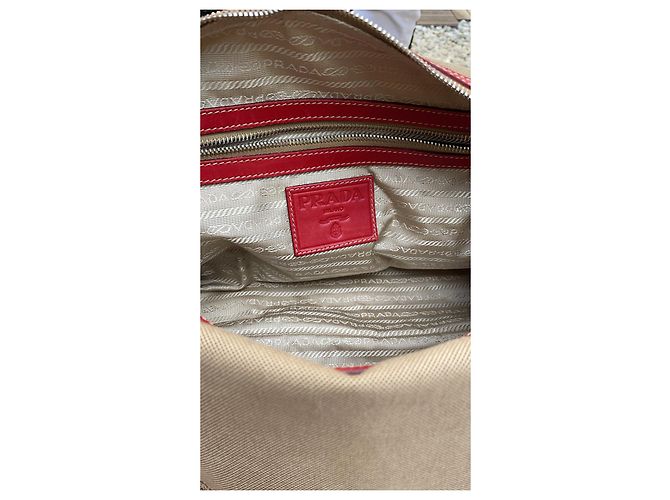 Concept Prada Handtasche Rot Lammleder - Ansicht 3