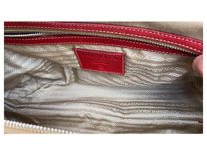 Concept Prada Handtasche Rot Lammleder - Ansicht 4