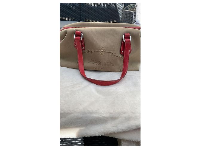 Concept Prada Handtasche Rot Lammleder - Ansicht 5