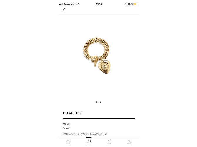 Cambon Chanel Armband Mesh Gold Golden - Ansicht 2