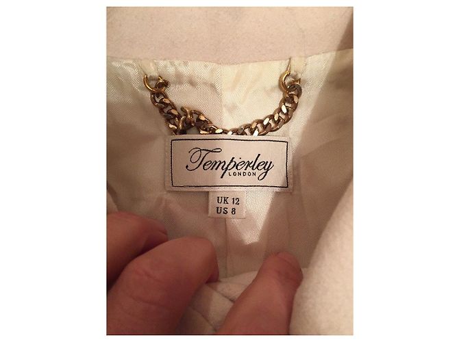 Temperley London Temperley gefütterte Brustjacke aus Kaschmir Roh - Ansicht 4
