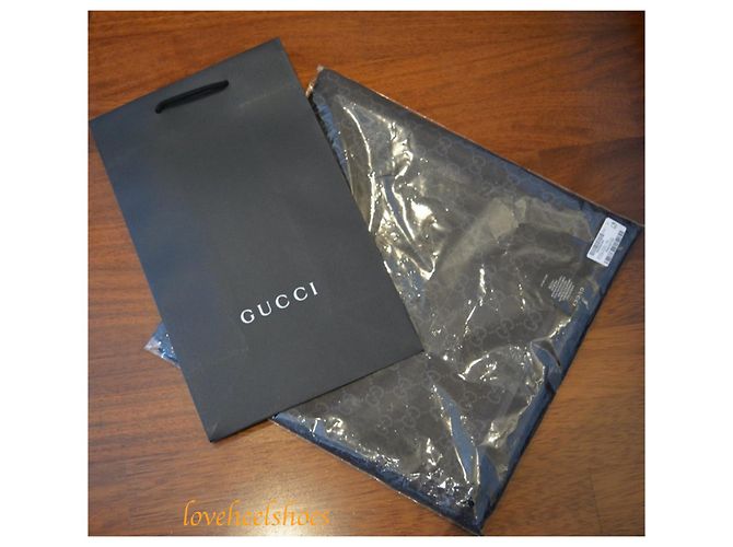 gucci, écharpe gucci antracite neuf - vista 5