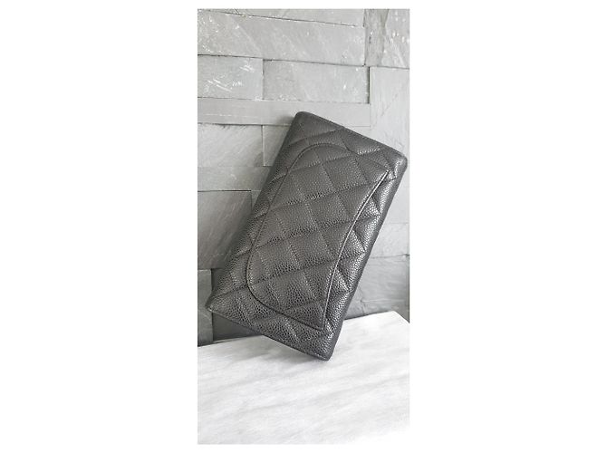 Chanel Portafoglio classico con patta Nero - vista 4