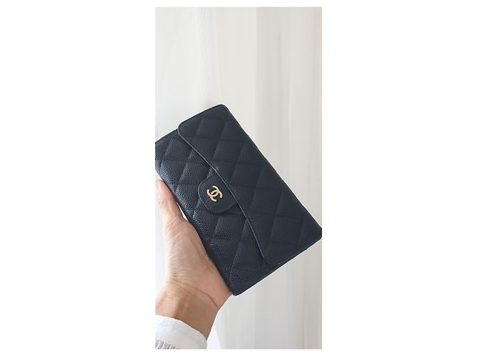 Chanel Portafoglio classico con patta Nero - vista 5