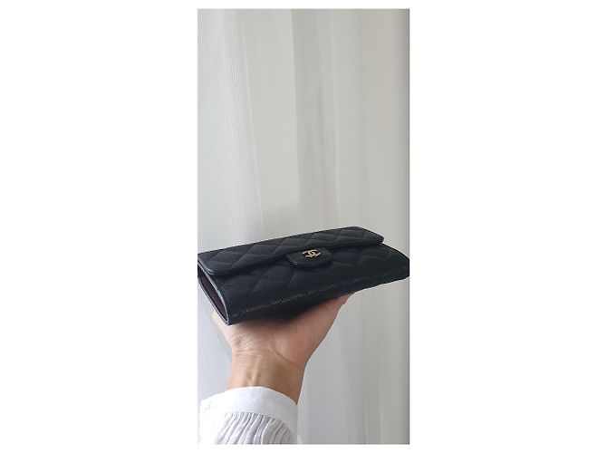 Chanel Portafoglio classico con patta Nero - vista 6