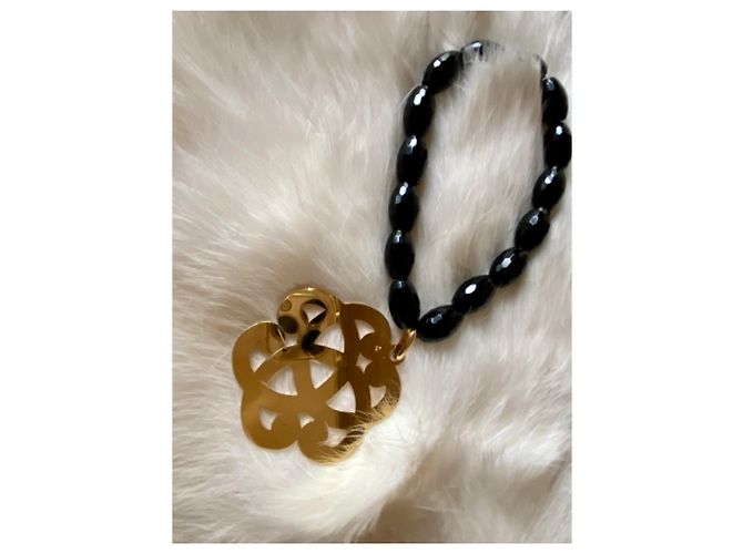 Bracciale Rita & Zia camelia modello grande Nero D'oro - Ansicht 5