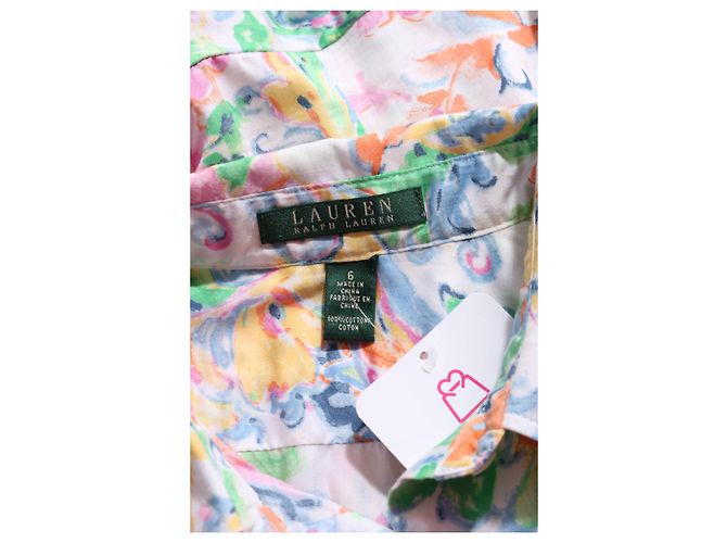 Chemise Ralph Lauren en coton à fleurs Multicolore - vue 3