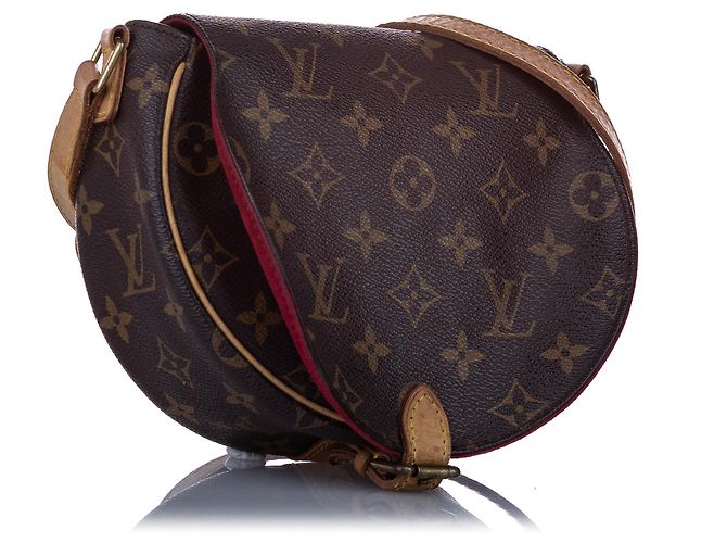 Louis Vuitton Brown Monogram Sac Tambourine Marrone - vista 2