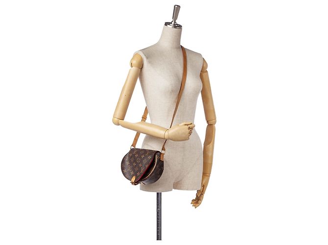 Louis Vuitton Brown Monogram Sac Tambourine Marrone - vista 7