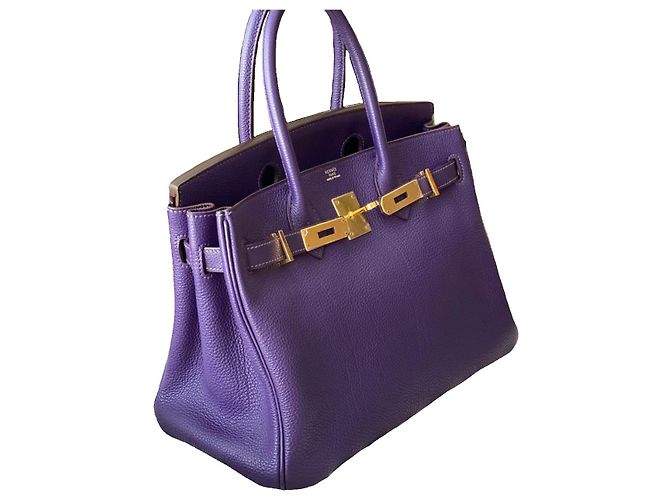 Hermès HERMES BIRKIN 30 Iris Togo GHW - vista 2