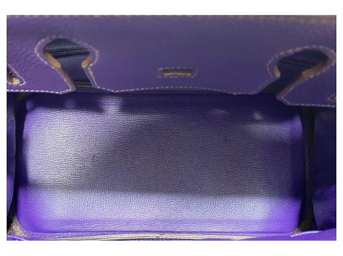 Hermès HERMES BIRKIN 30 Iris Togo GHW - vista 7