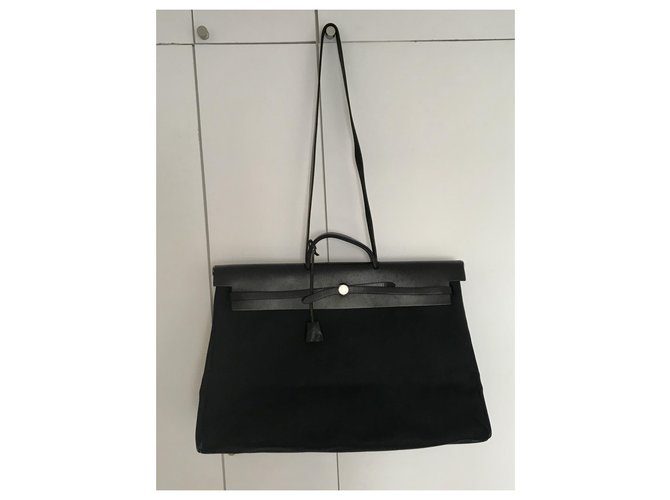 Sac à dépêches Hermès Weekender di Hermes Nero - vista 2