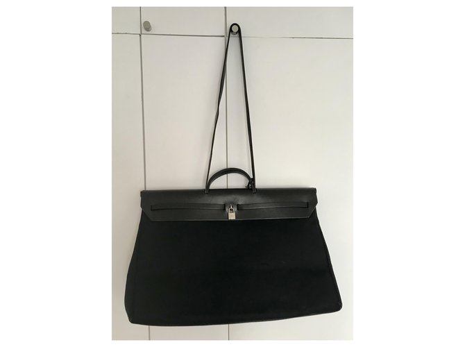 Sac à dépêches Hermès Weekender di Hermes Nero - vista 5