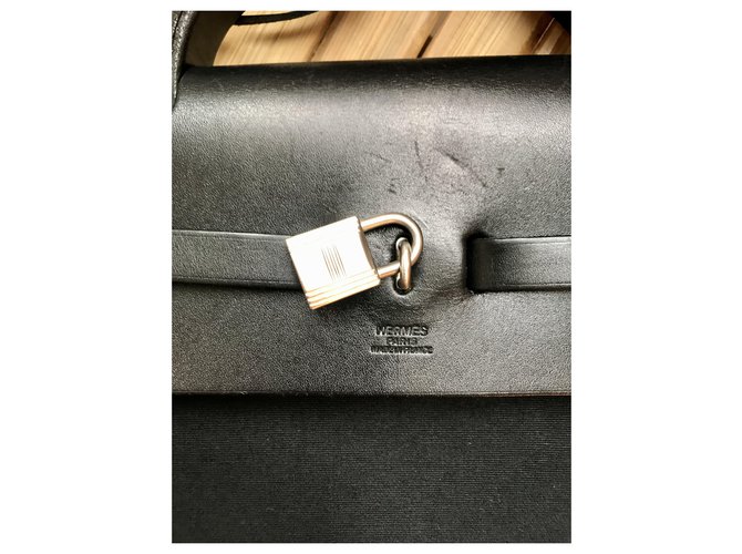 Sac à dépêches Hermès Weekender di Hermes Nero - vista 6