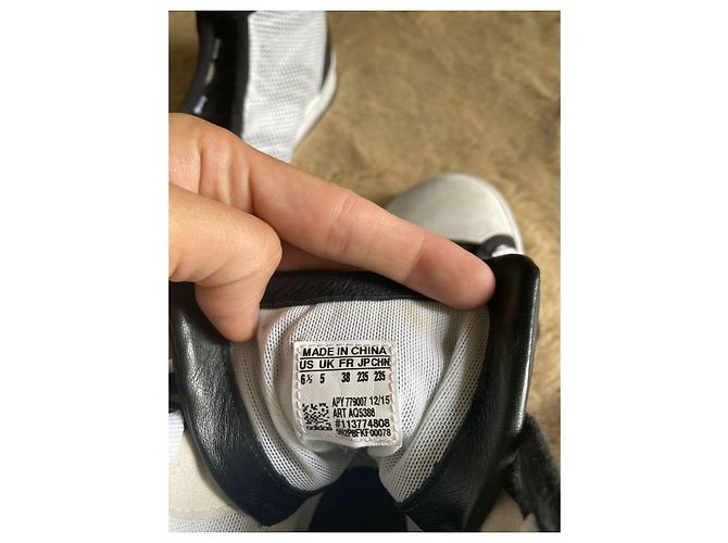 Yohji Yamamoto Y-3 scarpe da ginnastica alte Nero Bianco - vista 3