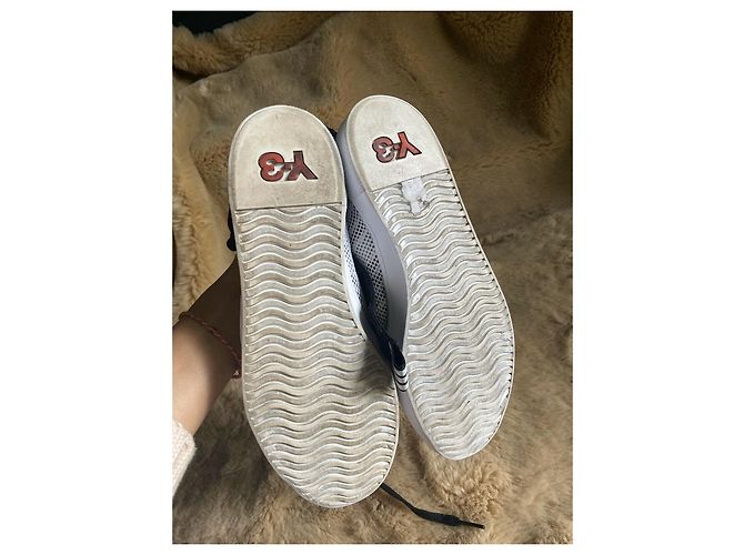 Yohji Yamamoto Y-3 scarpe da ginnastica alte Nero Bianco - vista 5