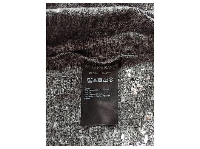 Bitte Kai Rand grauer Bolero Cardigan mit silbernen Mustern - Ansicht 6