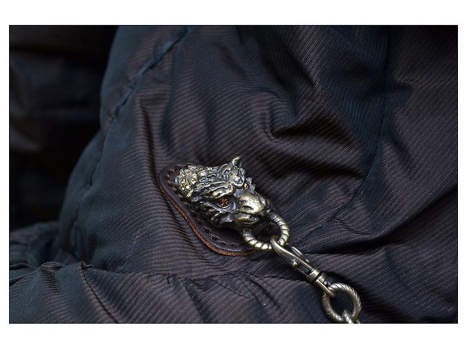 Moncler Pepper Grenoble chaqueta acolchada corta con volantes marrón Castaño - vista 2