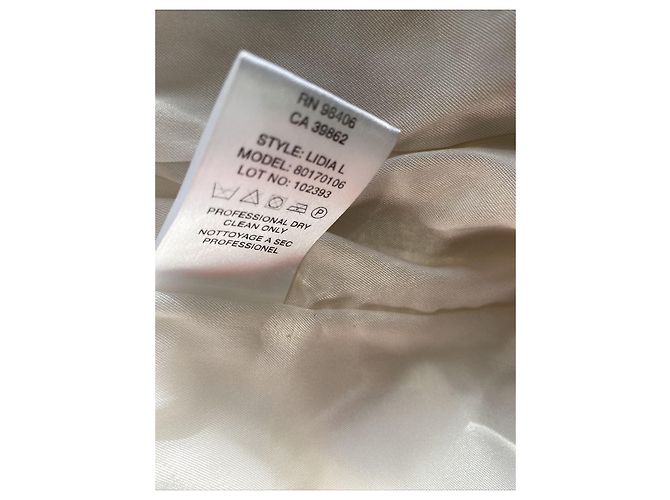Theory Theorie Lidia L Lederjacke Weiß - Ansicht 6
