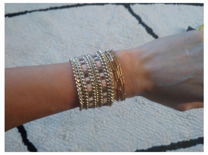 Bracciale Hipanema con perle rosa - vista 3
