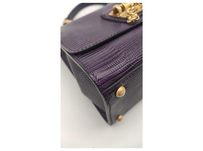 Borsa Monica di Dolce & Gabbana in pelle viola Porpora - vista 4