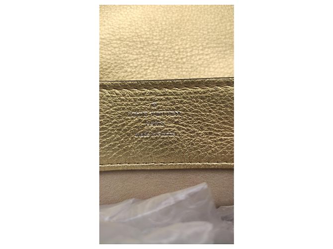 Lockit Borsa Louis Vuitton Lokme in pelle dorata D'oro - vista 3