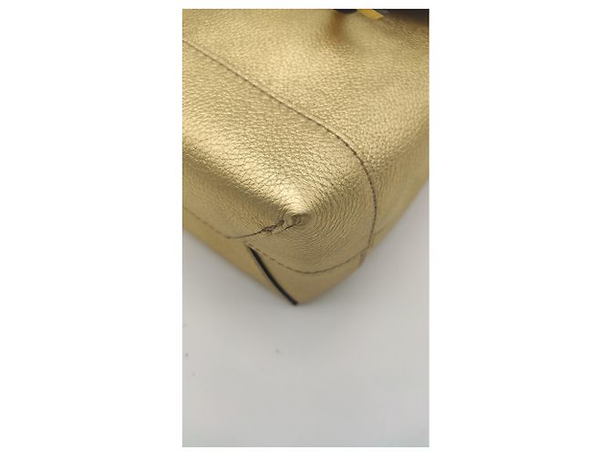 Lockit Borsa Louis Vuitton Lokme in pelle dorata D'oro - vista 6