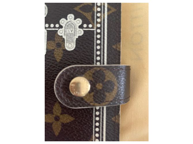 Agenda Louis Vuitton Marrón de Tela Castaño - vista 2