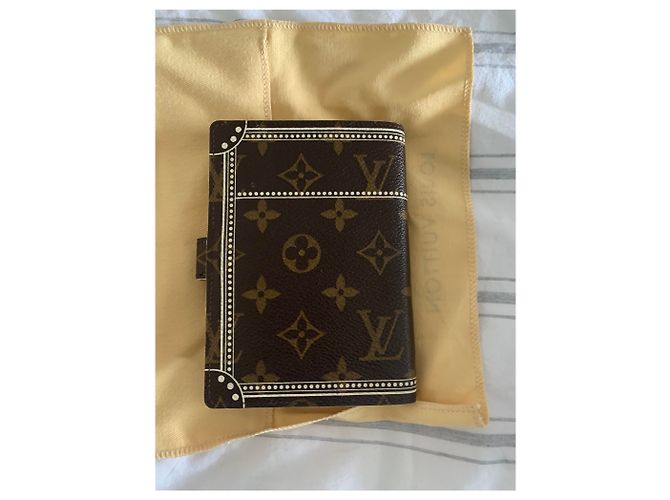 Agenda Louis Vuitton Marrón de Tela Castaño - vista 3