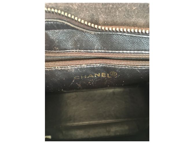 Borsa Chanel in velluto marrone Marrone scuro - vista 5