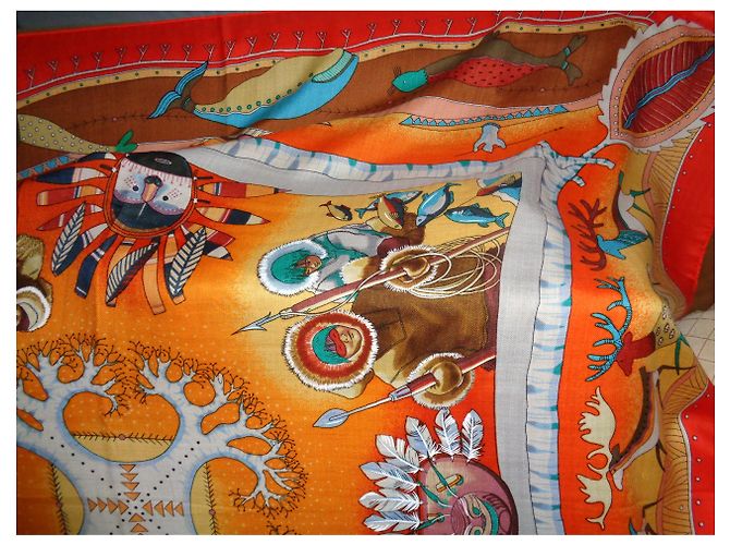 Hermès Lenços Multicor - vista 4
