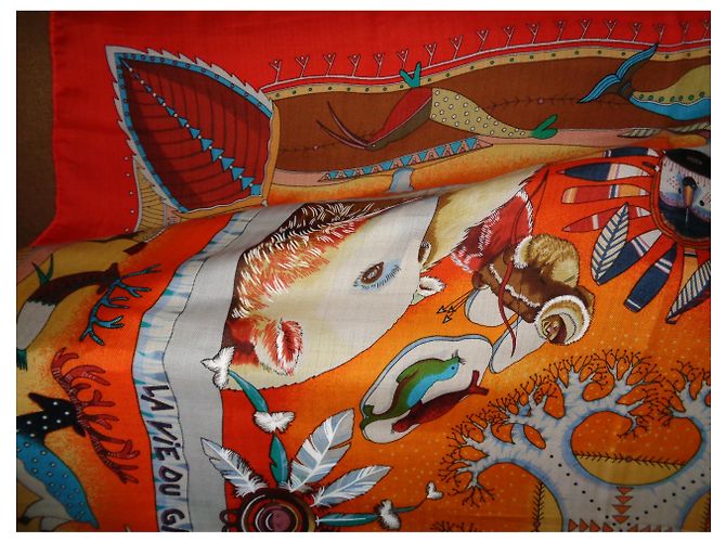 Hermès Lenços Multicor - vista 6
