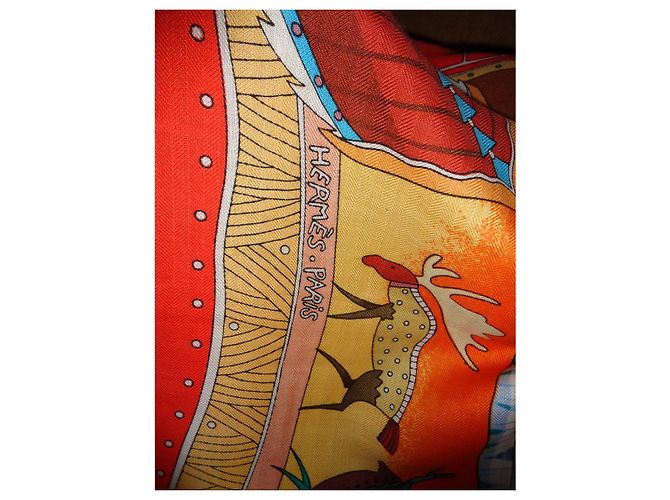 Hermès Lenços Multicor - vista 8