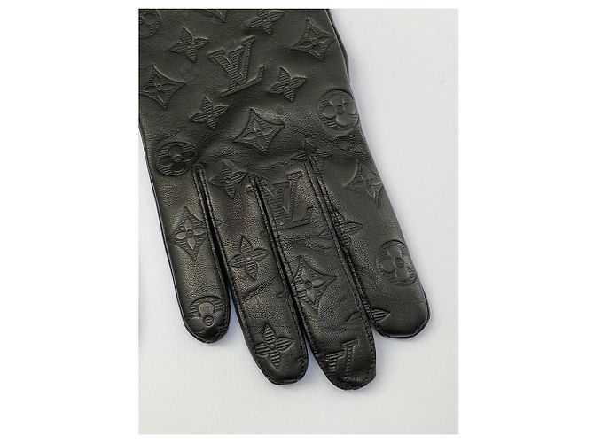 Guanti Louis Vuitton Monogram Shadow Classic Nero - vista 3