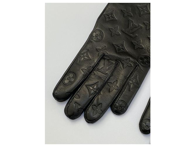 Guanti Louis Vuitton Monogram Shadow Classic Nero - vista 4