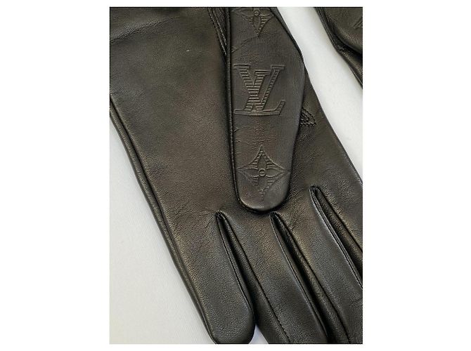 Guanti Louis Vuitton Monogram Shadow Classic Nero - vista 5