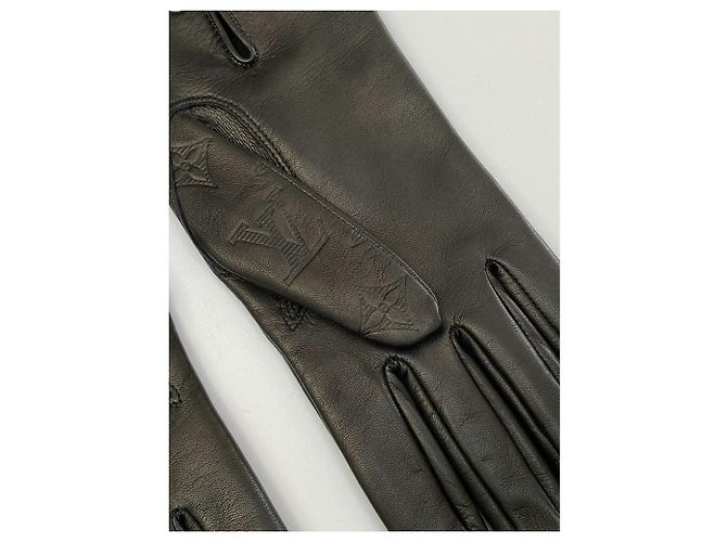 Guanti Louis Vuitton Monogram Shadow Classic Nero - vista 6