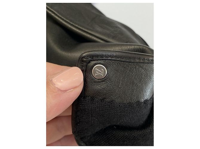 Guanti Louis Vuitton Monogram Shadow Classic Nero - vista 7