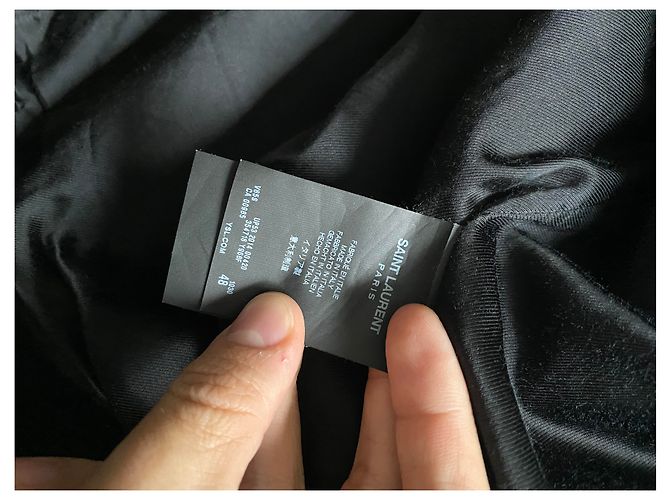 Saint Laurent Teddy wool blend bomber jacket grey - view 5