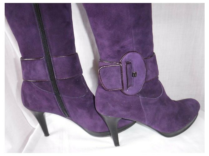 Kennel & Schmenger Botas hasta la rodilla moradas hechas a mano Púrpura - vista 3