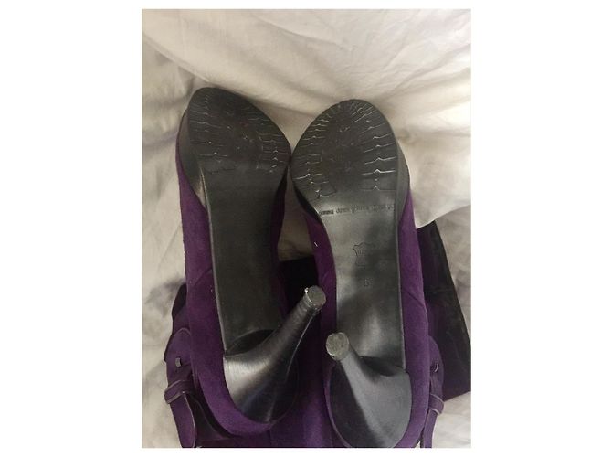 Kennel & Schmenger Botas hasta la rodilla moradas hechas a mano Púrpura - vista 9
