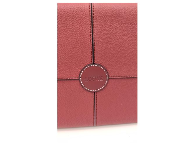 Borsa a cuscino Loewe in pelle melograno Bordò - vista 2